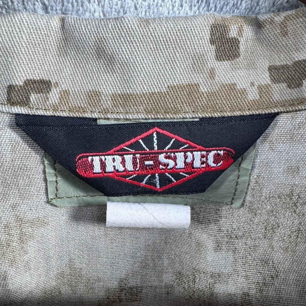 TRU-SPEC Men Small Brown Digital Camo Military Jacket Full Zip Outdoor Coat